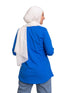 Royal Blue Printed Long - Sleeve Design 10 - Khotwh